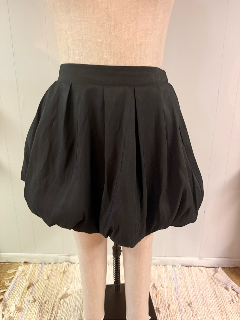 a new day Black Gathered Skirt - Flared Hem